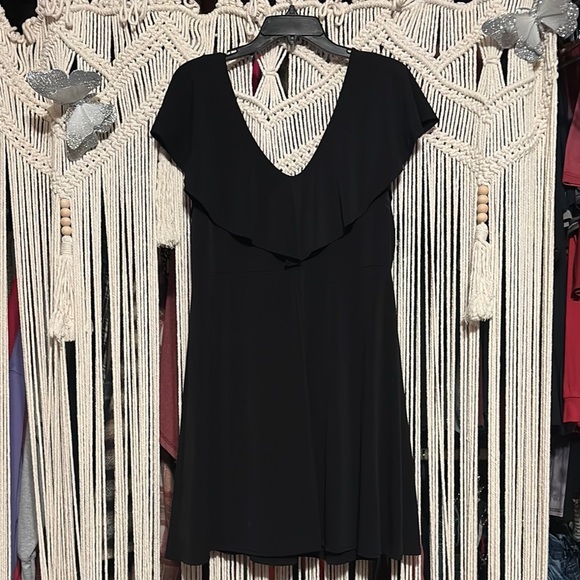 & harmony Little Black Flutter Sleeve Mini Dress 2x NWT - Picture 2 of 3